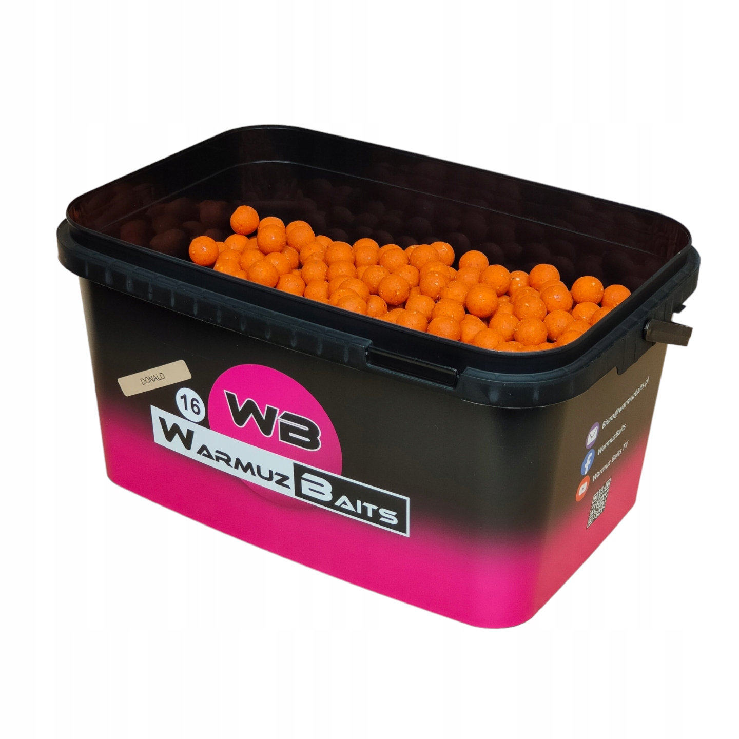 Boilies Warmuz Baits Donald 3kg 16mm Kbelík na kapry a amury