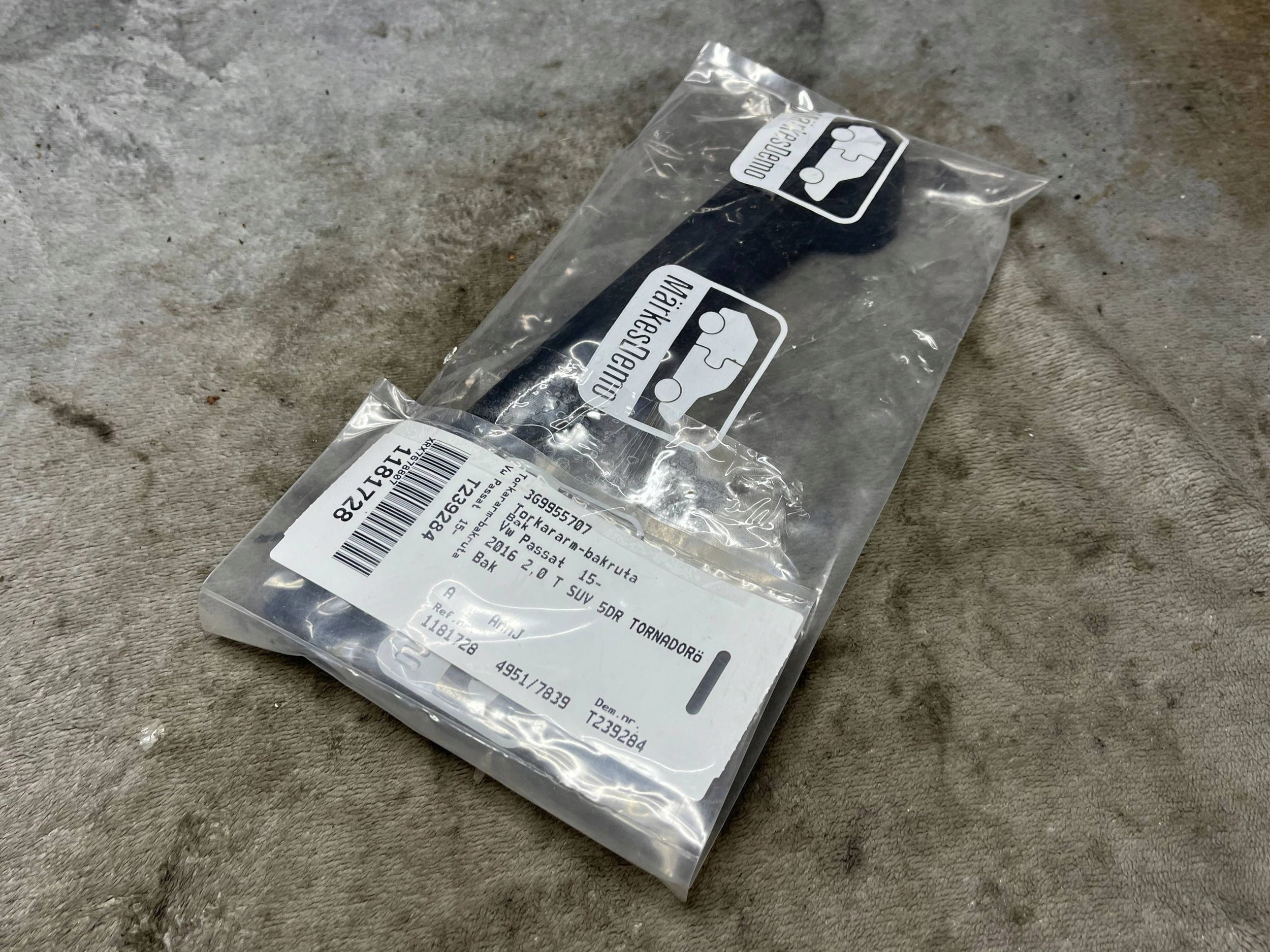 wischerarm hinten Volkswagen PASSAT B8 3G9955707