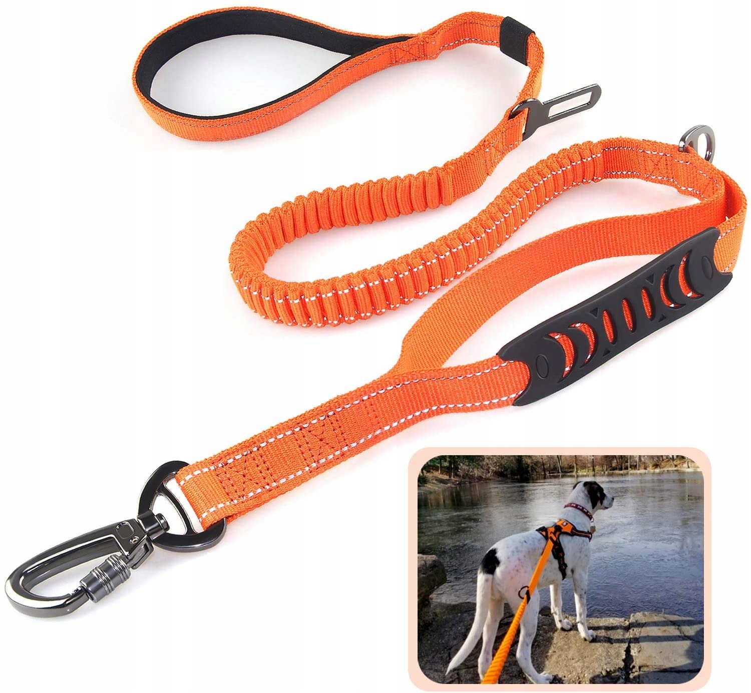 Levně Silné Vodítko s karabinou 1,2 m