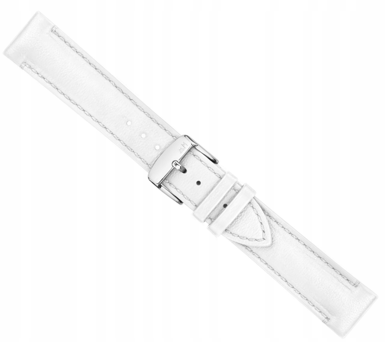 Bílý Kožený Voděodolný Řemínek Pro Hodinky Morellato Alghero 22 mm X6168