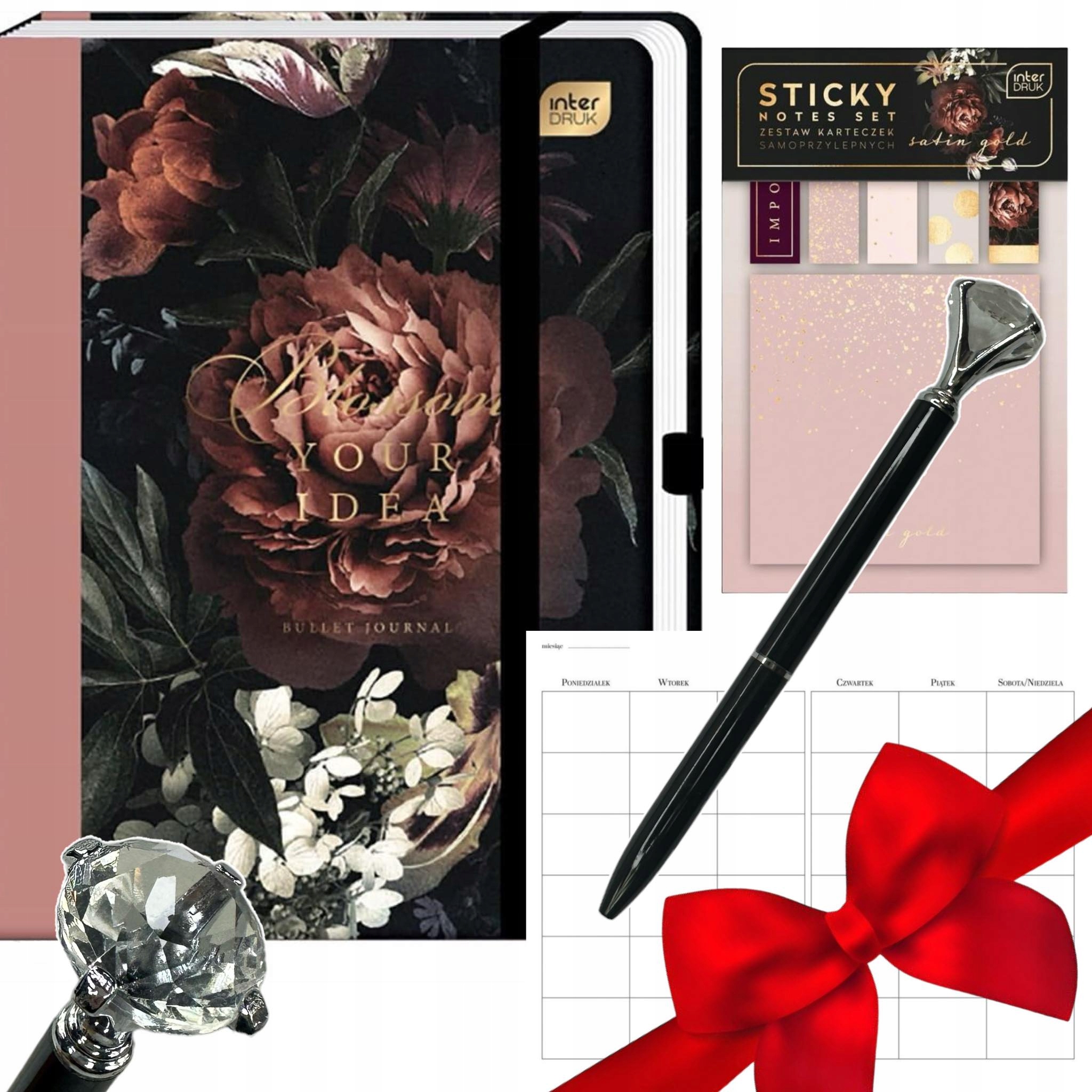 PLANNER KALENDARZ 2024 A5 ORGANIZER NOTES PREZENT DLA MAMY ZESTAW UPOMINEK