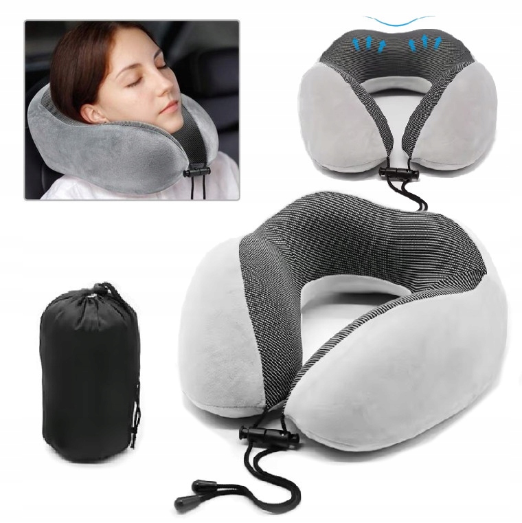 PODUSZKA PODRÓŻNA NA SZYJE ROGAL ZAGŁÓWEK PIANKOWA