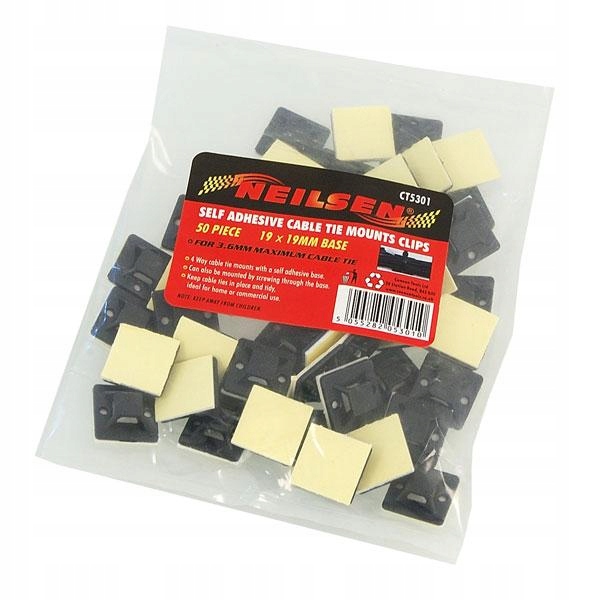 50x ORGANIZER UCHWYT ZACZEP KLIPS DO KABLI NEILSEN Marka Neilsen