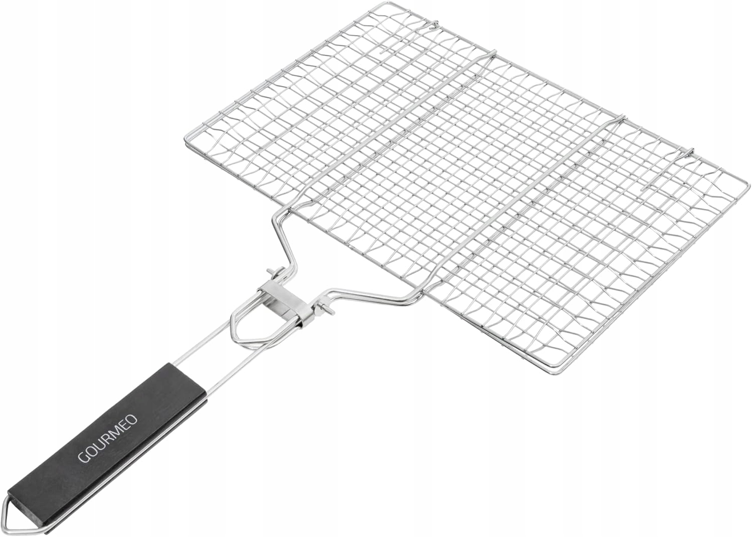 Koš na grilování – nerezová ocel s rukojetí a kartáčem