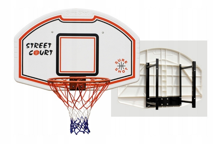 TABLICA DO KOSZA+OBRĘCZ UCHYLNA+UCHWYT STAL 509