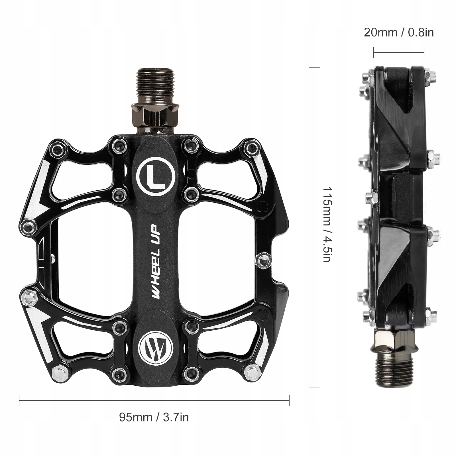 PEDAŁY ROWEROWE MTB ANTYPOŚLIZGOWE PLATFORMOWE Dedykowany/a do rowery MTB (górskie) Pozostałe