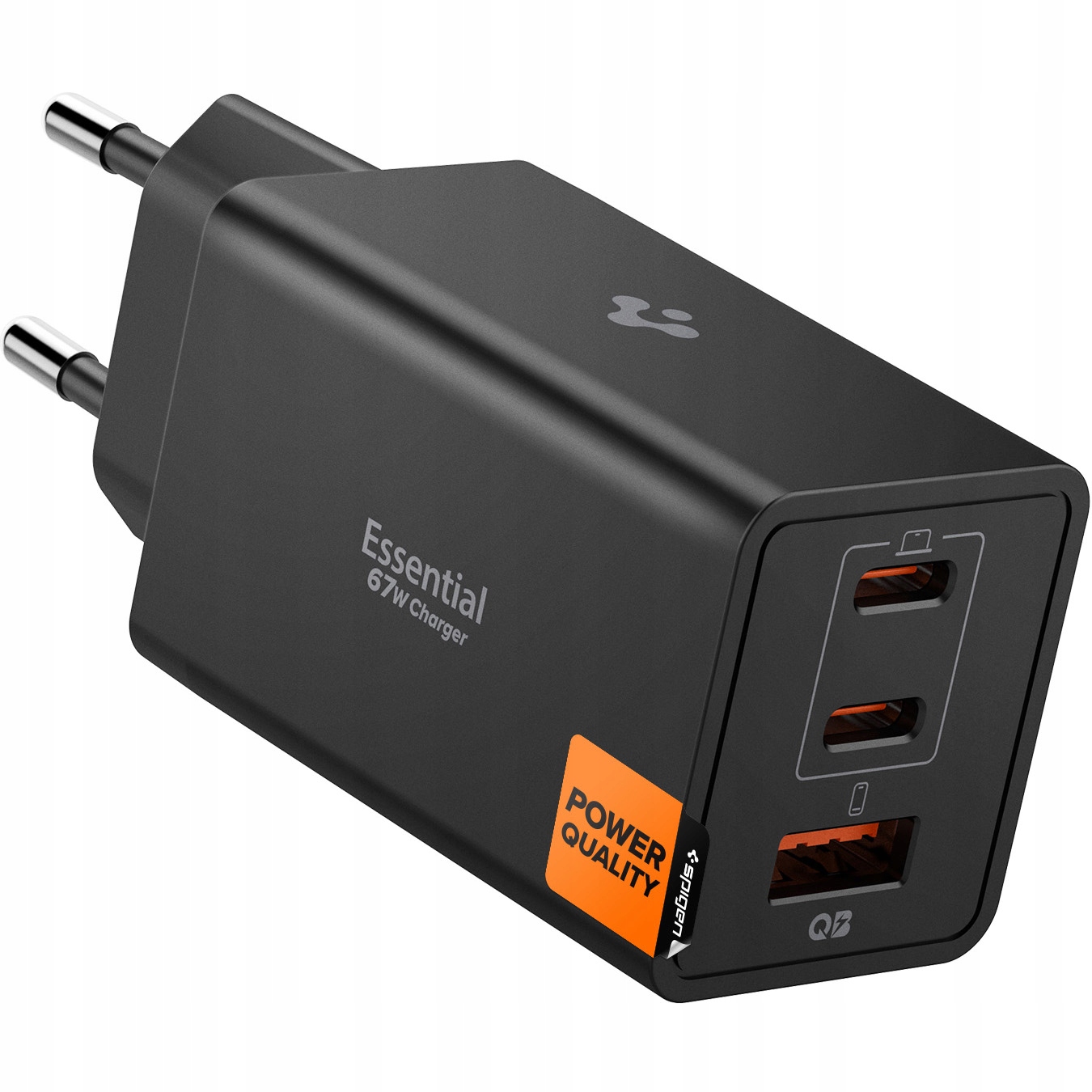 Ładowarka sieciowa Spigen EE673EU GaN 67W Usb-c Pd 3.0, Usb-a, do smartfona