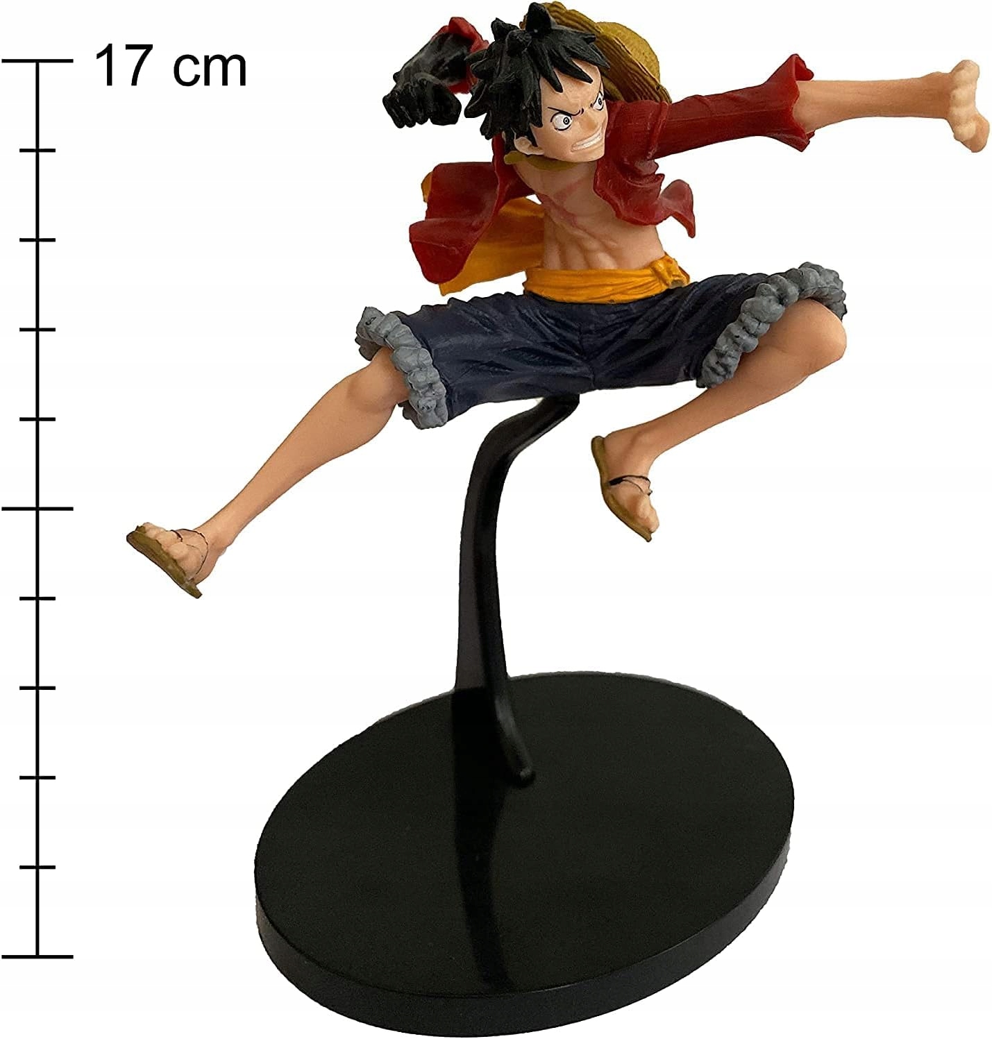 DEKORACYJNA OZDOBNA FIGURKA AKCJI ONE PIECE MONKEY D. LUFFY Z PODSTAWKĄ Marka inna