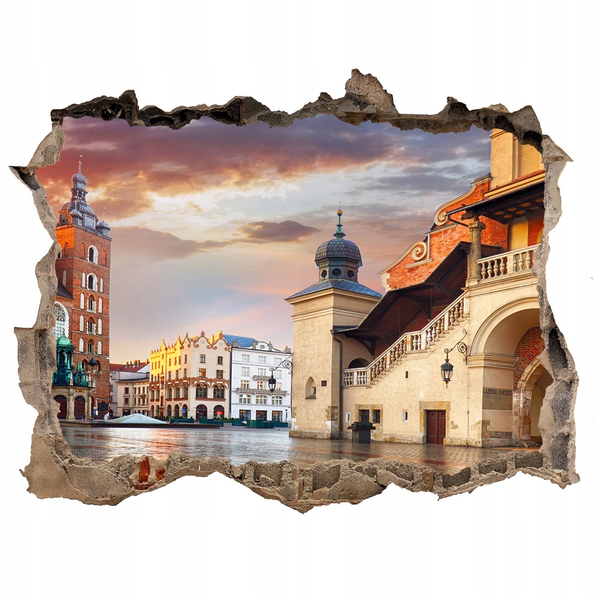 

Fototapeta dziura na ścianę Kraków Polska 120x81