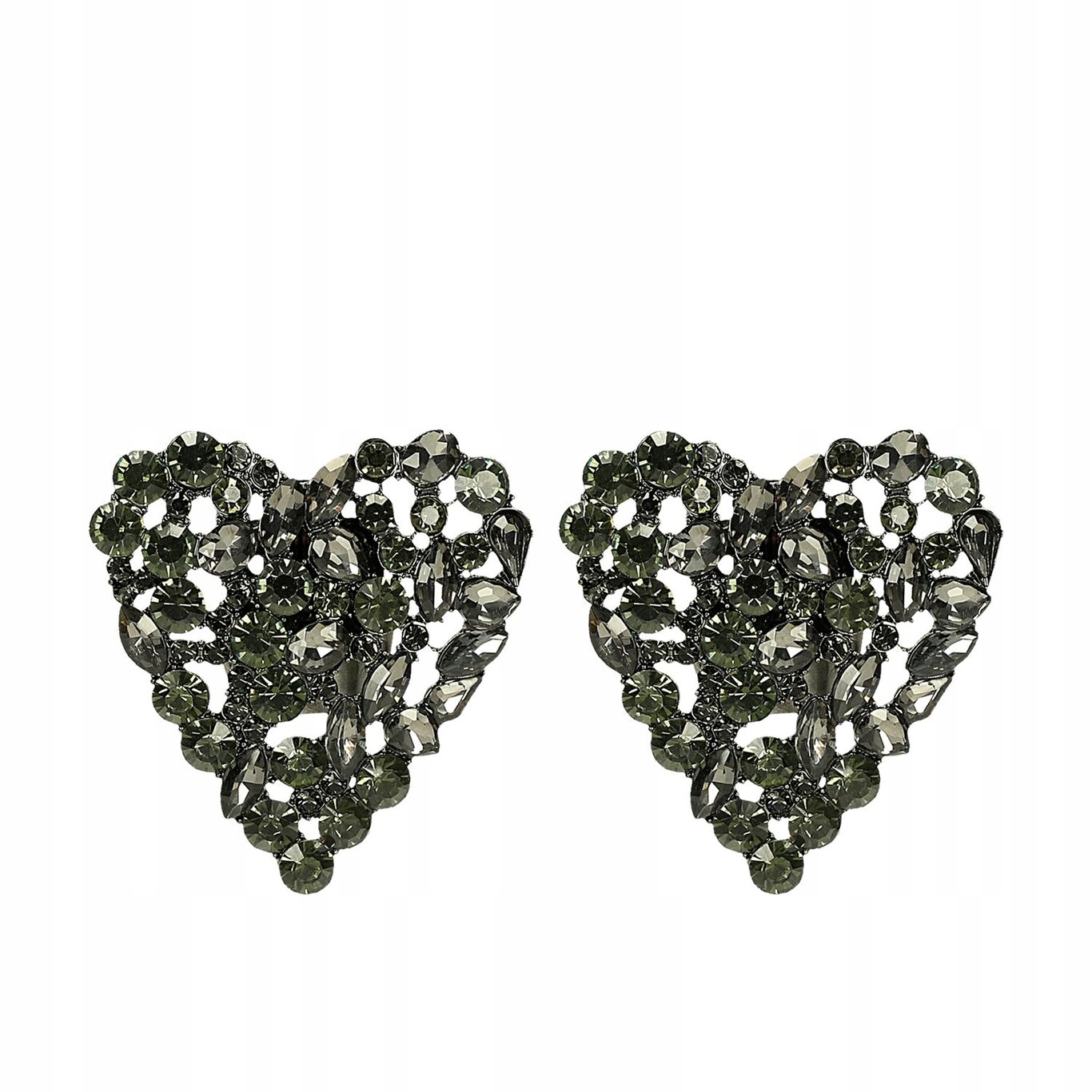 Ozdoba do bot ve formě klipu popelavě zelené srdce