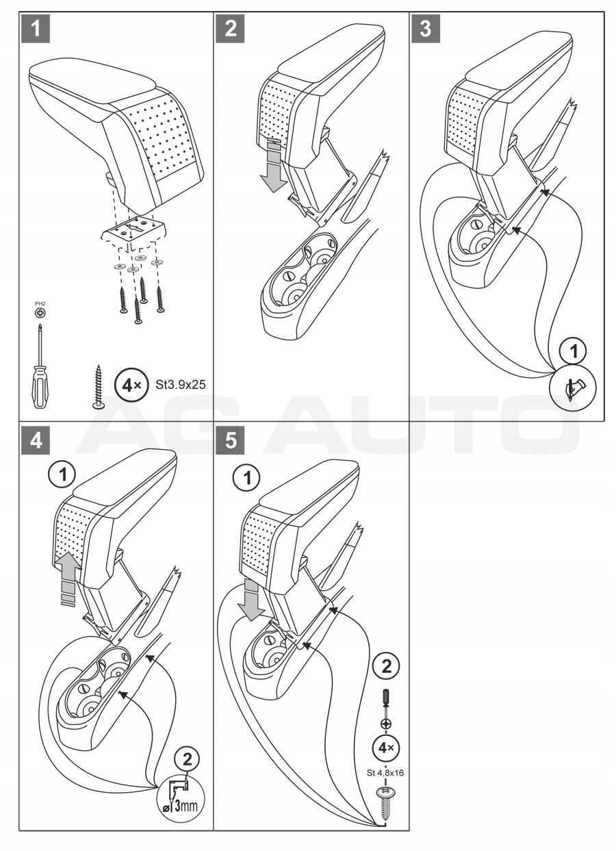 PODLOKIETNIK STANDARD Fiat 500 2016 Part manufacturer Rati