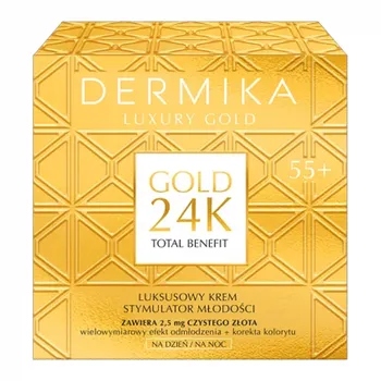 Dermika Gold 24K Total Benefit 55+ stymulator młodości