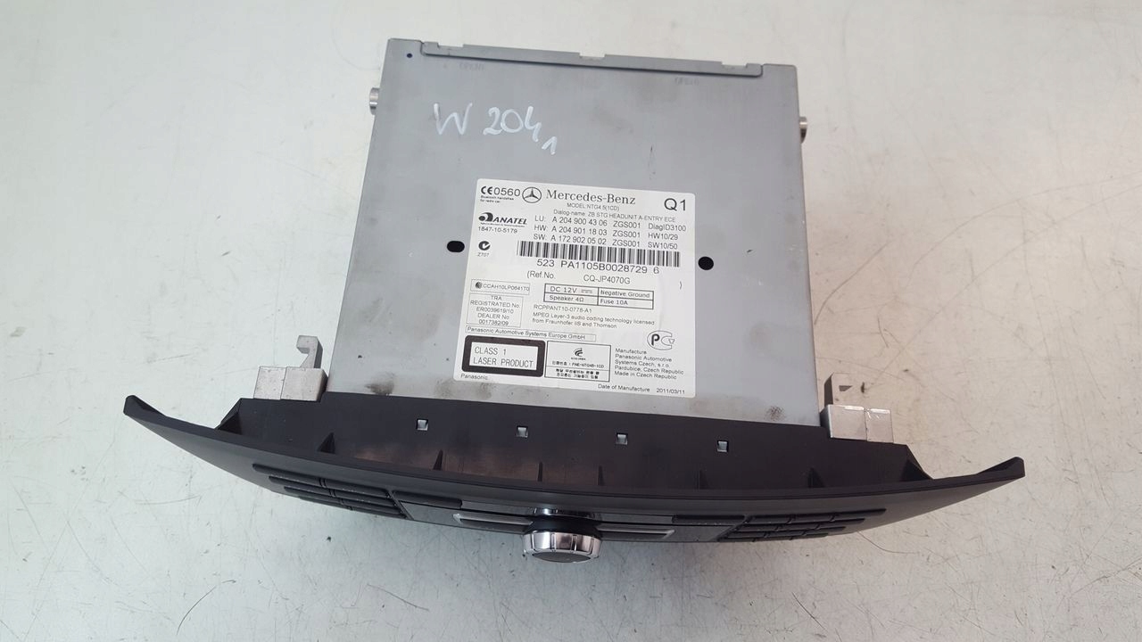 Radio Mercedes W204 2,2 CDI