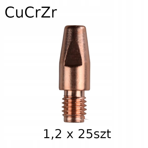 

Końcówka Prądowa M8x30x10 CuCrZr 1,2 mm 25 szt