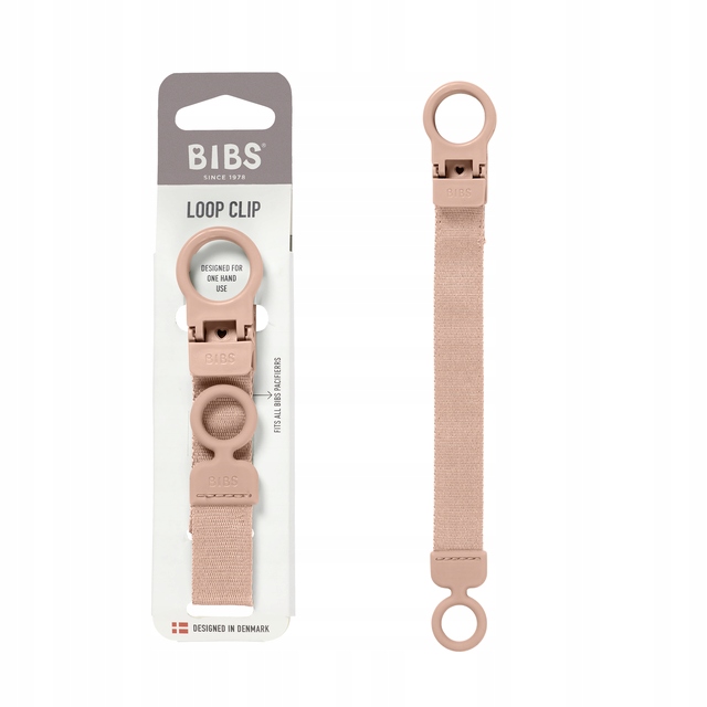 zawieszka do smoczka Klips Bibs 0m+ Blush