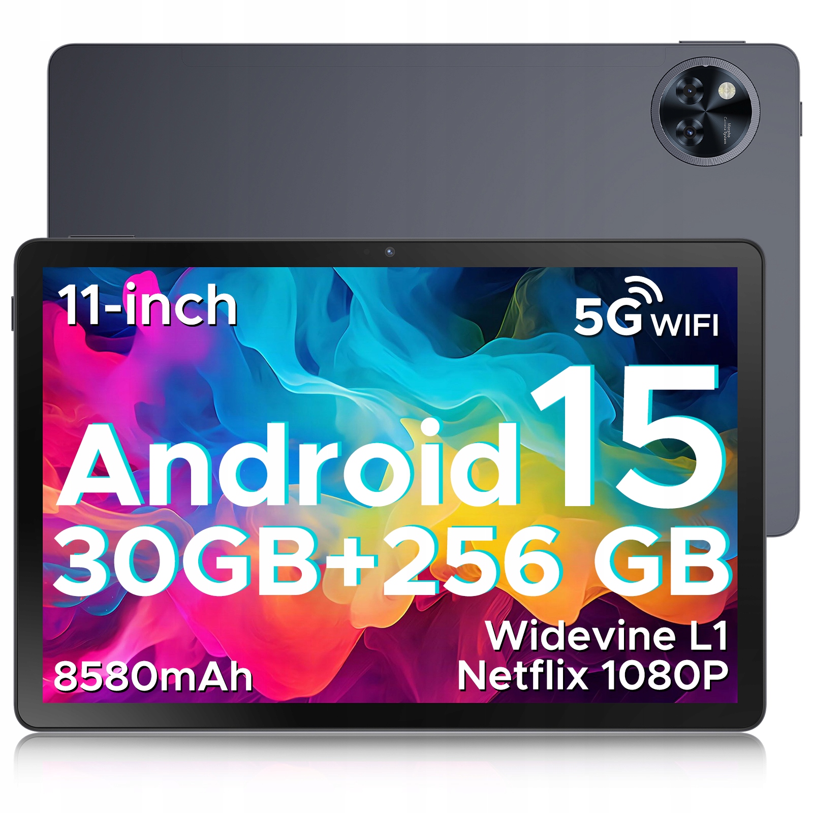 Tablet Doogee U11PRO Android 15 11” 30 Gb Ram 256 Gb Pamäť 8580 mAh Batéria 13 Mp Fotoaparát 90 Hz Obnovovacia Frekvencia Otg Wifi 6 Bt 5.