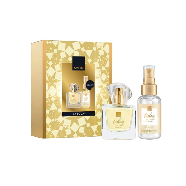 Avon Zestaw upominkowy Tta Today dla Niej woda perfumowana 50ml mgiełka