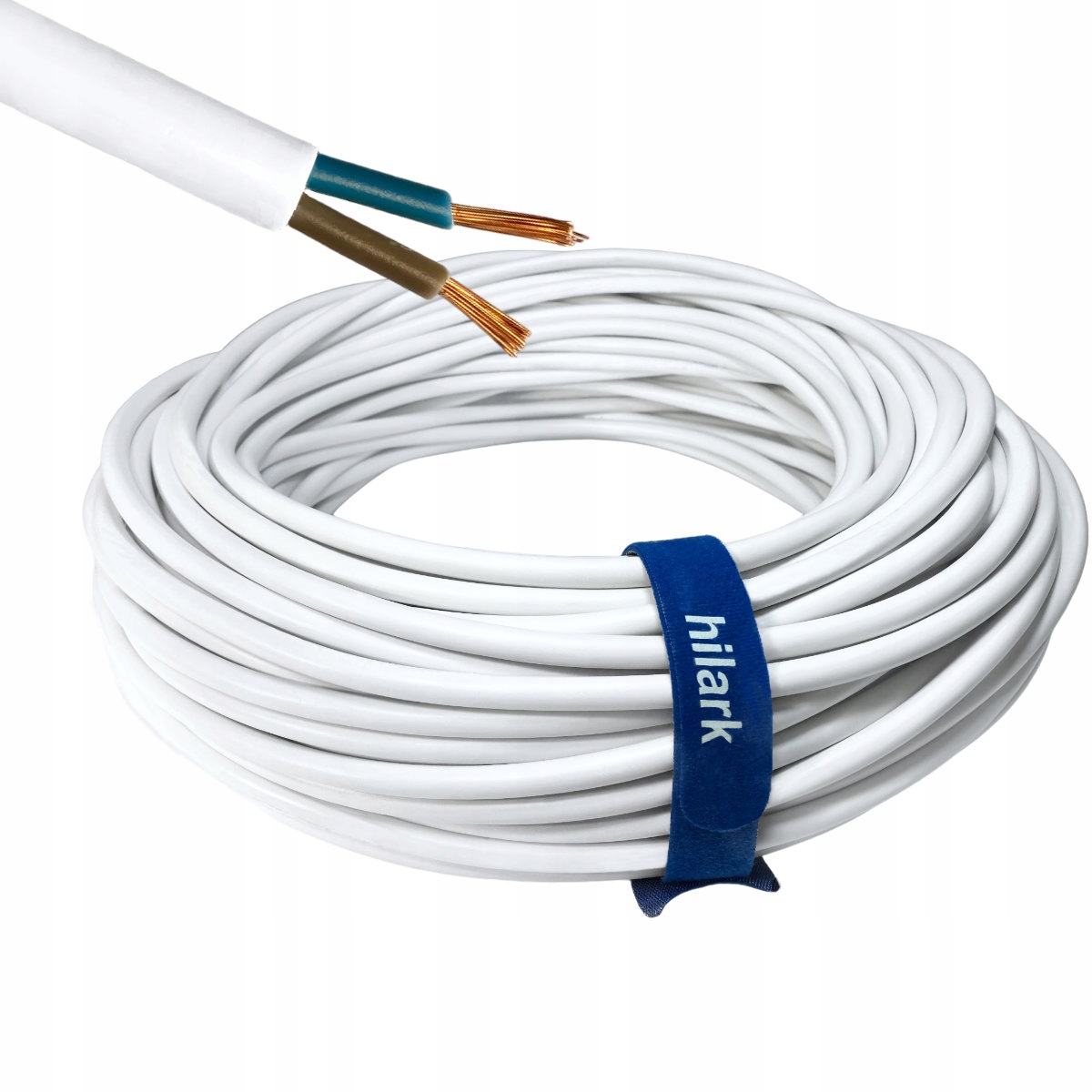 Kábel H05VV-F Owy 2x1 mm2 biely, na predlžovačku 100 m