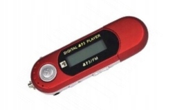 Odtwarzacz MP3 Pendrive M04 16GB Czerwony