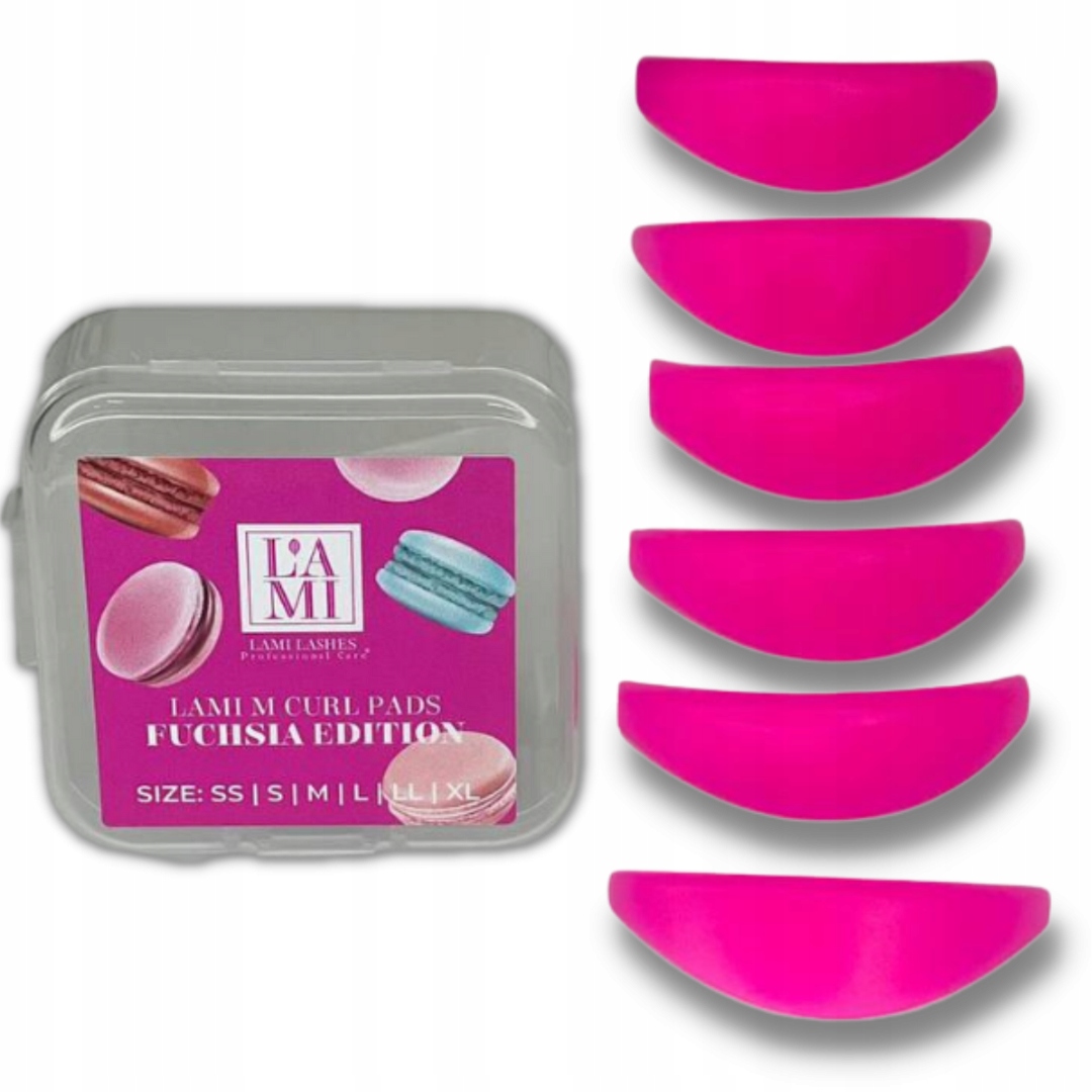 Liftingové válečky Lami Lashes Fuksja Pads 6 párů