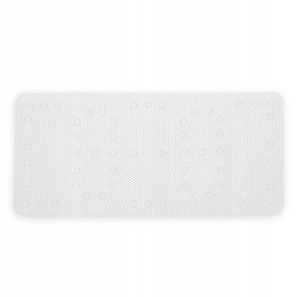 Mata do wanny PETITE&MARS Harry Extra Long Biała Szerokość produktu 43 cm