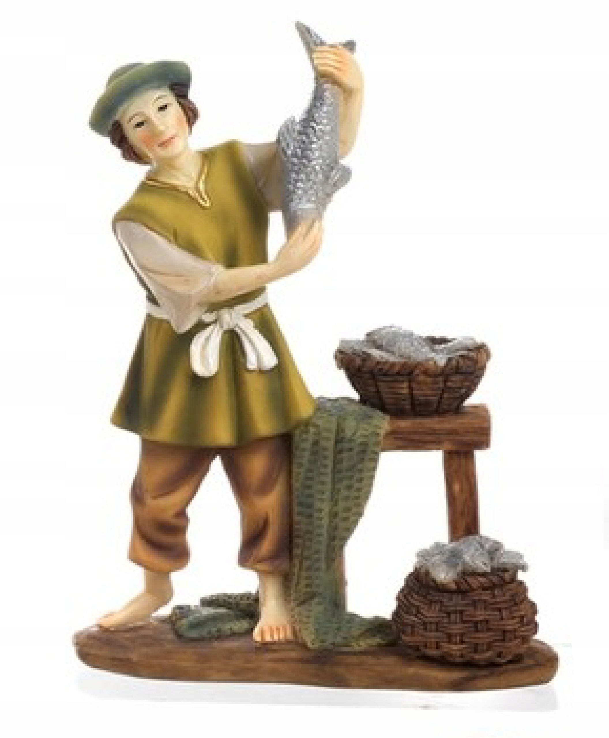 Figurka do betlému "Prodejce ryb" pro figurky o výšce 15 cm