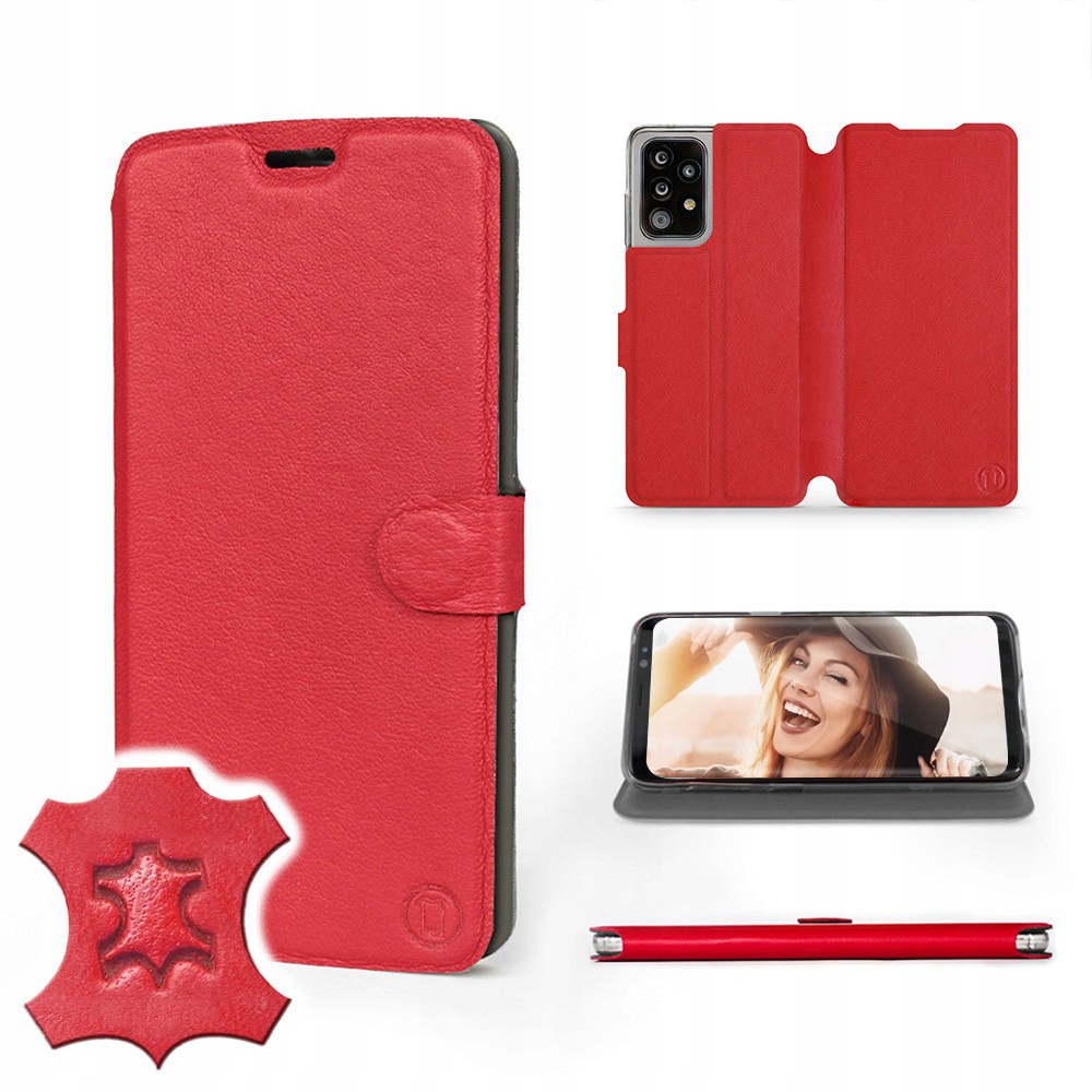 

Etui Mobiwear do Samsung Galaxy A52 - Red Leather