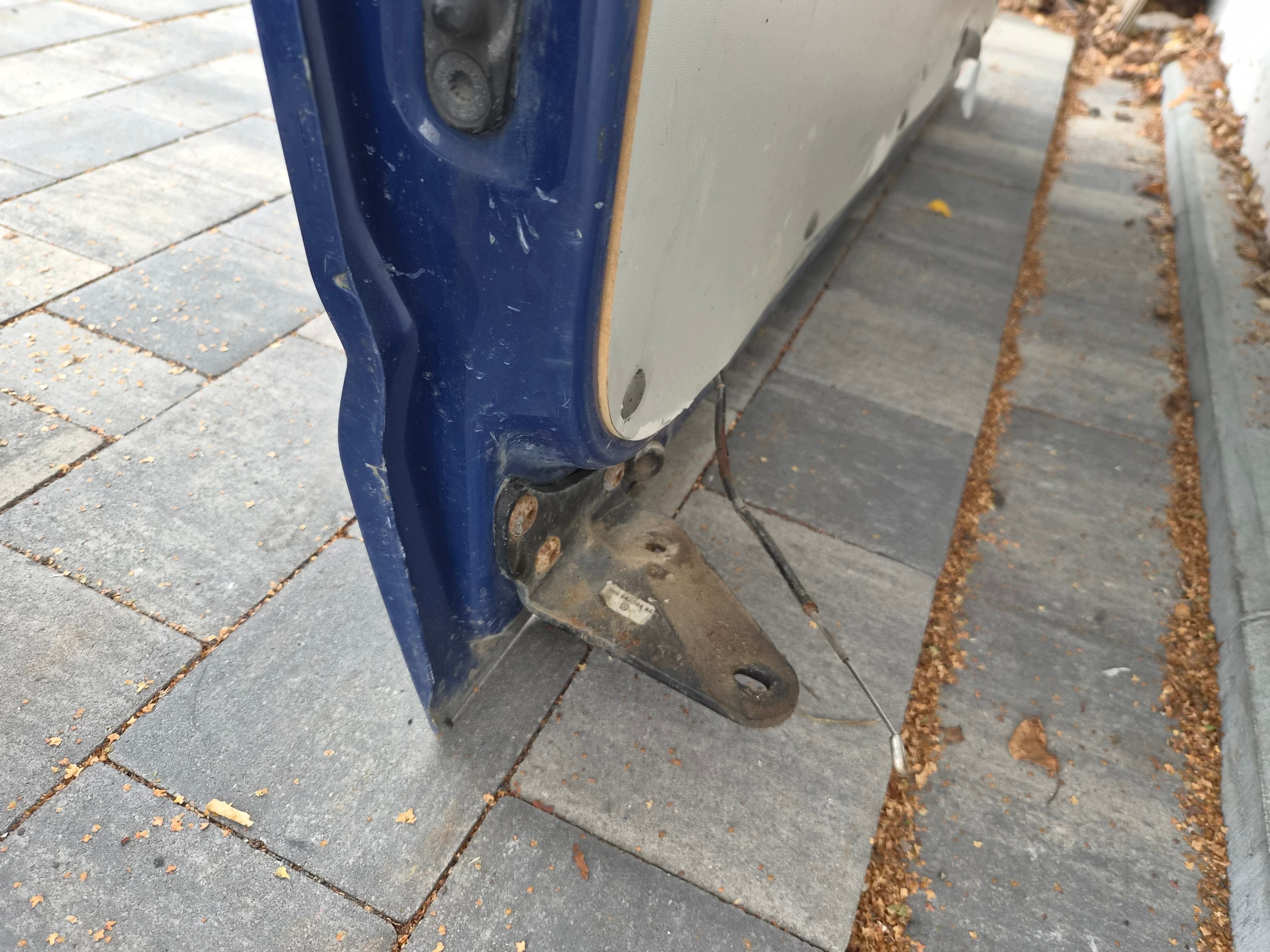 door sliding VW T5 T5 lift side right blue/ granatowe