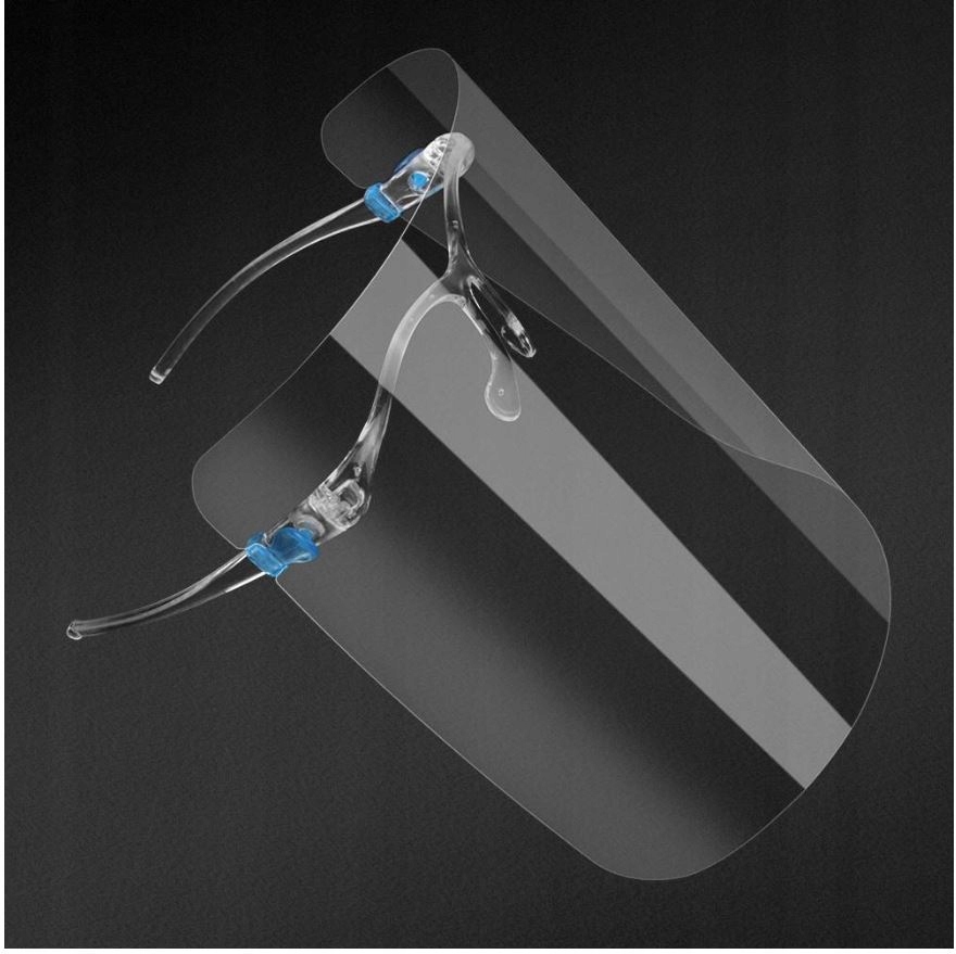 MASKA OCHRONNA PRZYŁBICA Z OKULARAMI NA TWARZ Rozmiar inny