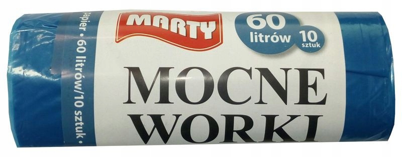 

Worki Na Śmieci Mocne 60L 10SZT Papier Niebieskie