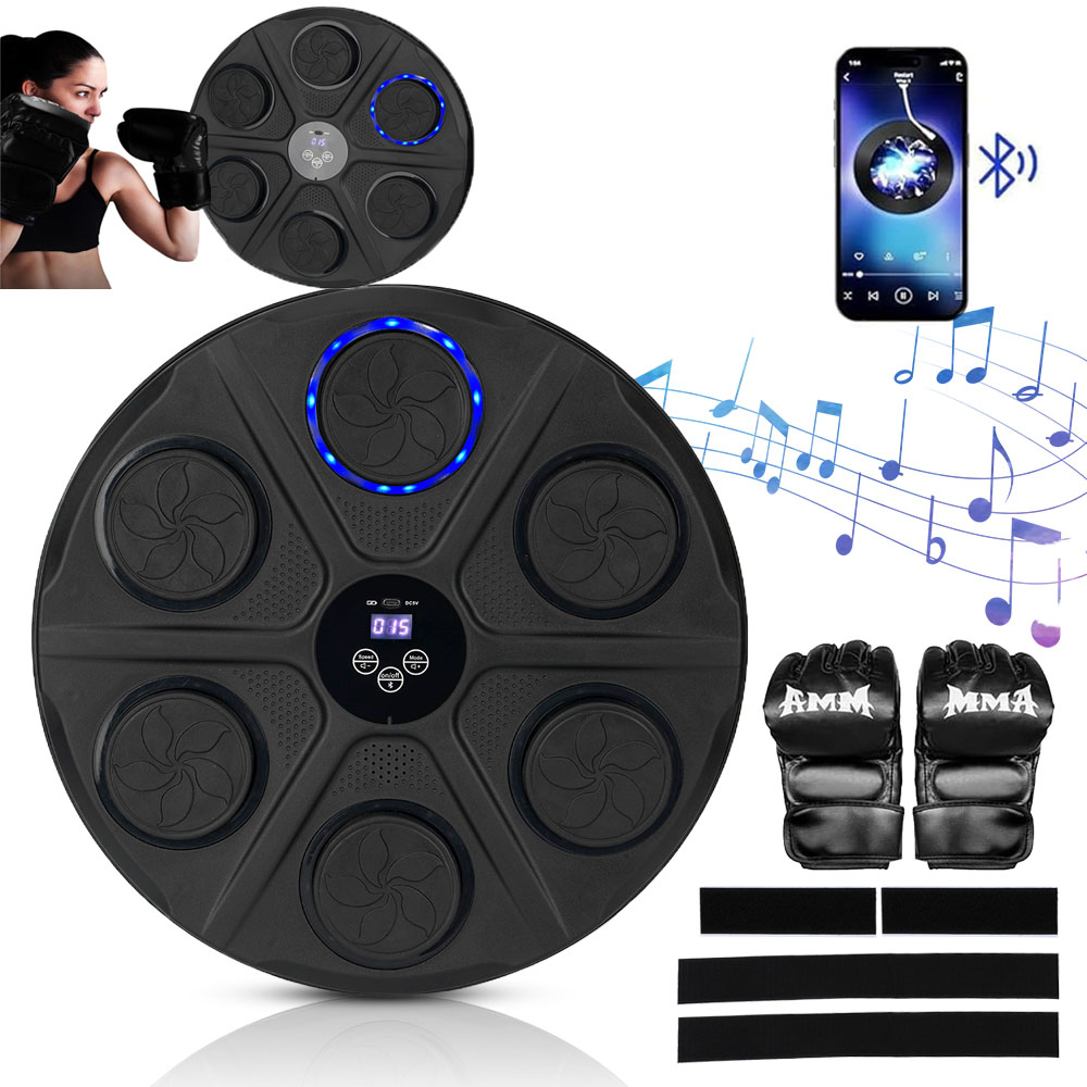 Music Boxing Machine 12 režimů 12 rychlostí Bluetooth Led pro děti