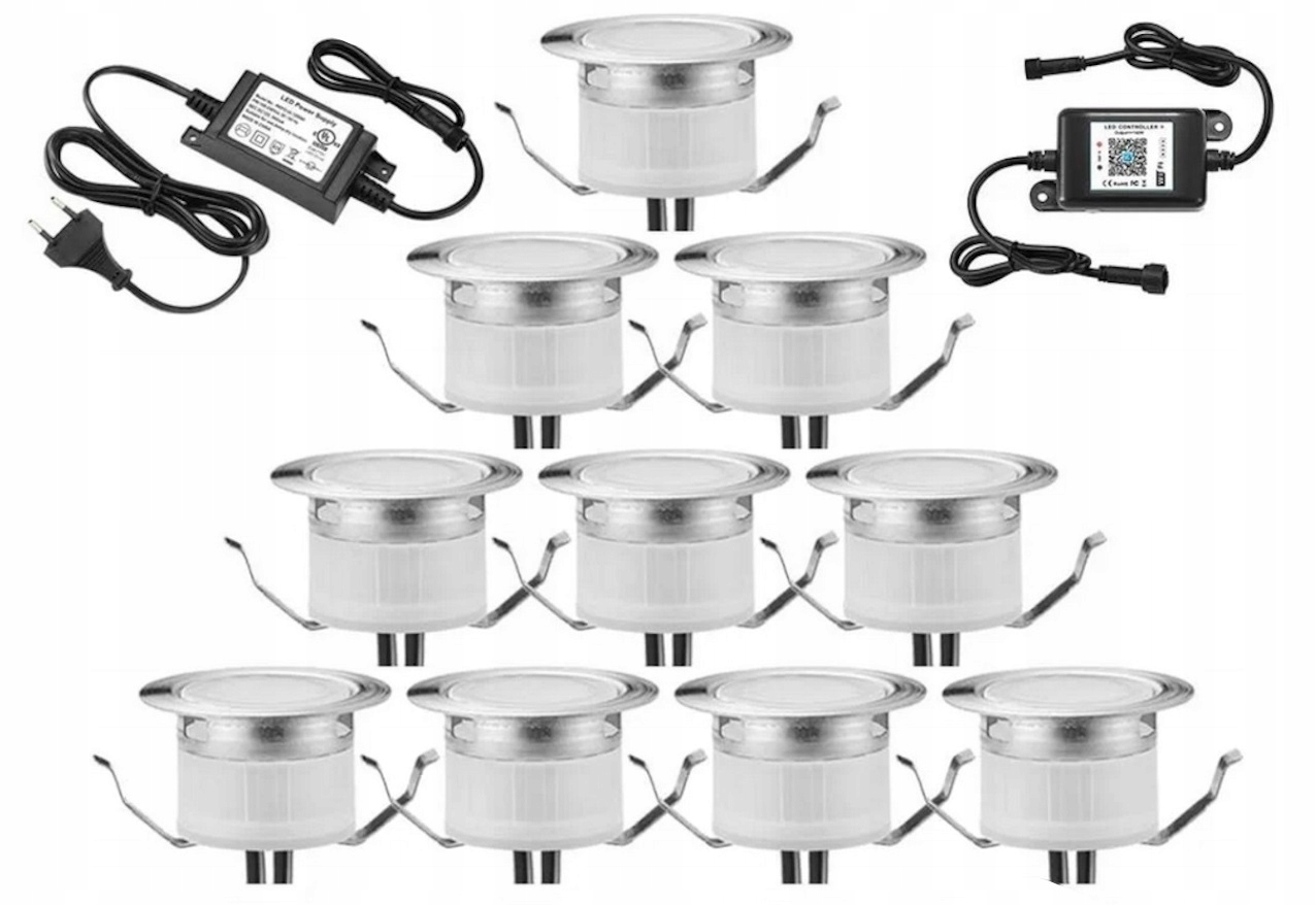 Sada Osvetlenia Fvtled D45 Rgb Ovládač App Diaľkový Ovládač 10 Lampičiek