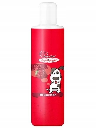 4x Over Zoo Frutti Power Jahodový šampon pro štěňata 200 ml