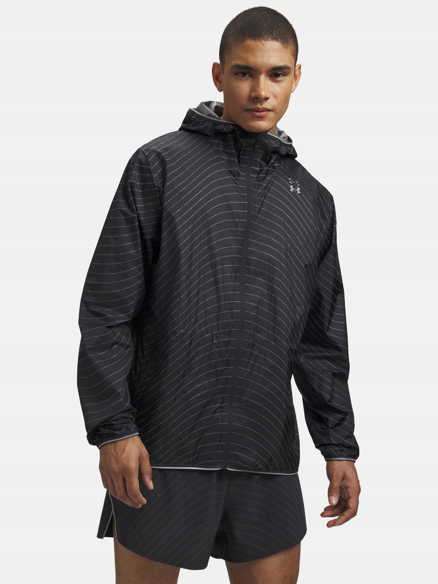 Under Armour Pánská bunda Under Armour Ua Halo Run ReflectiveJacket-GRY
