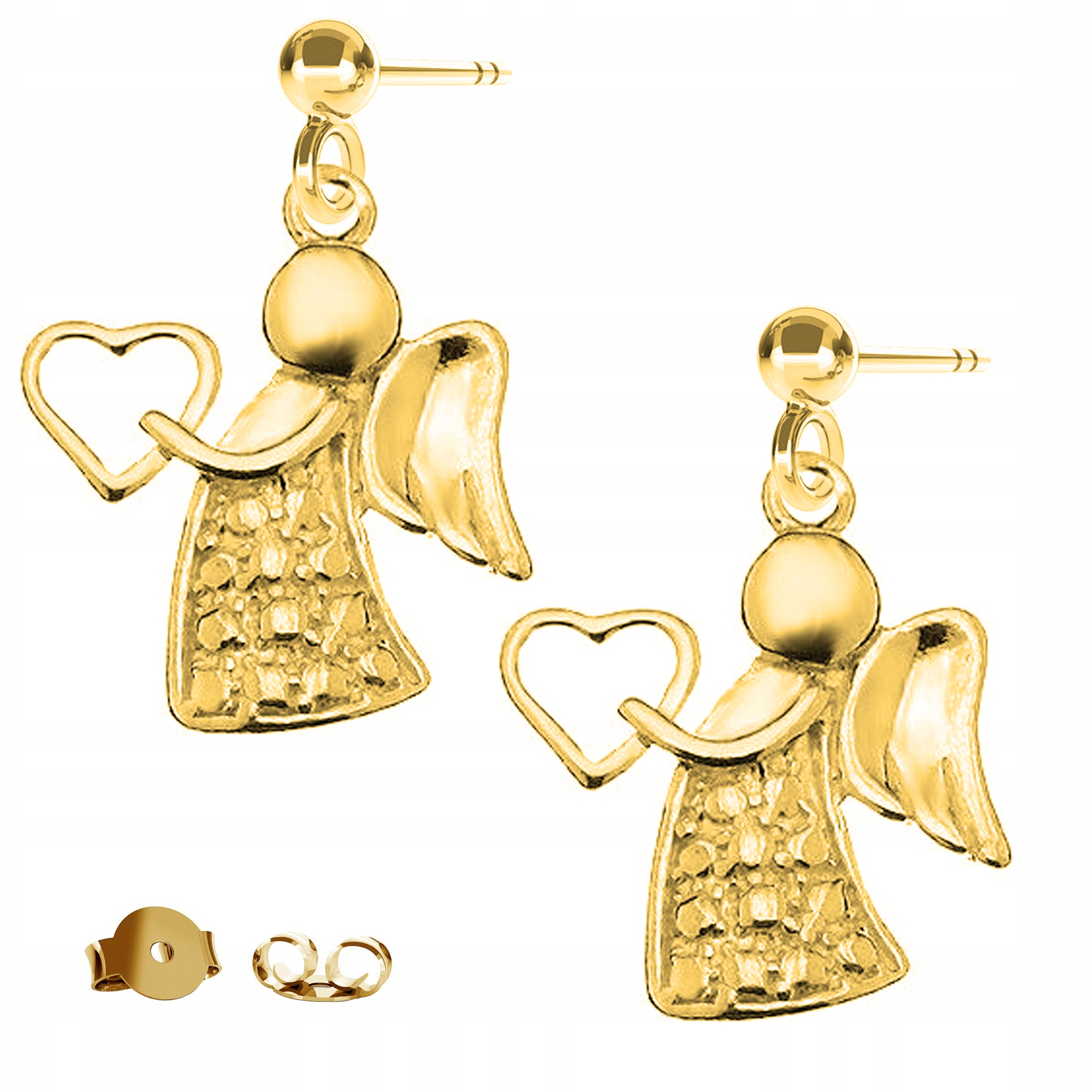 Náušnice zlaté Andílek Anděl 925