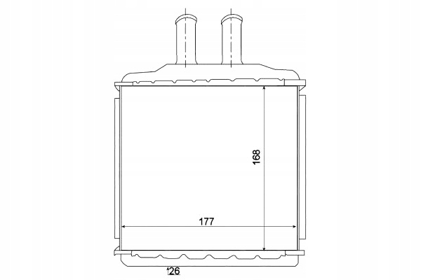 NRF NAGRZEWNICA CHEVROLET LACETTI NUBIRA DAEWOO LACETTI NUBIRA Numer katalogowy oryginału CHEVROLET 96554446