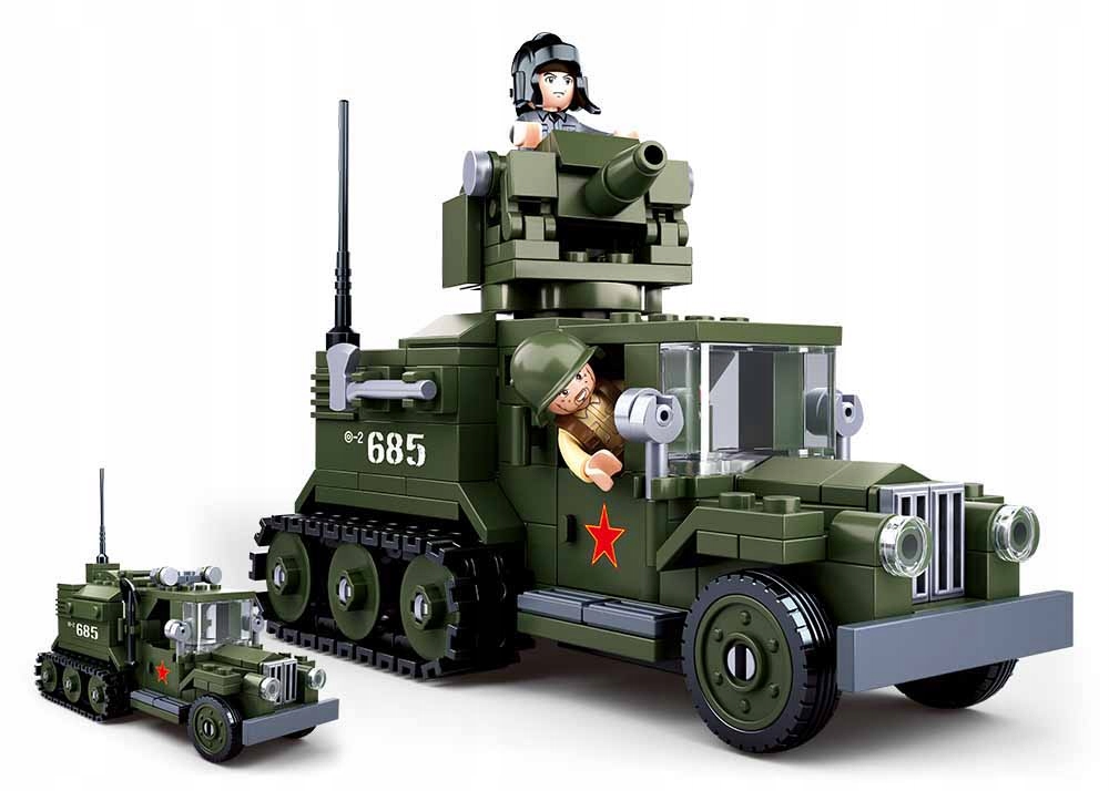 

Klocki Sluban wojsko Wwii ciężarówka 2w1