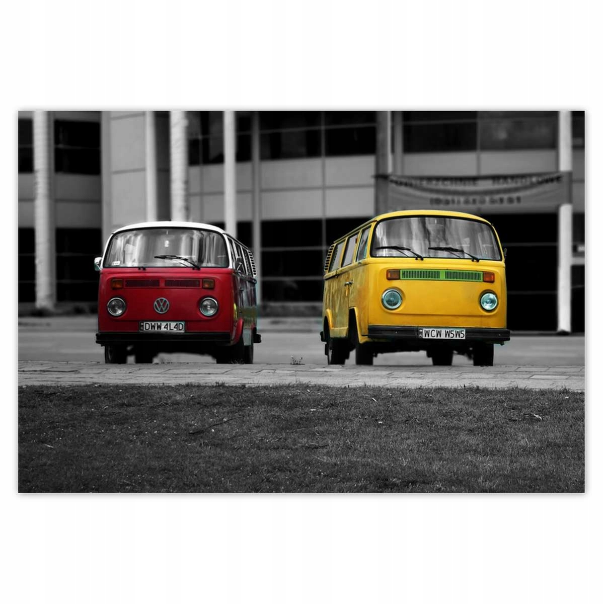Plakáty 200x135 Červená a žlutá Vw