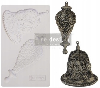 Silikonová formička Redesign 20x13 Silver Bells, Pr