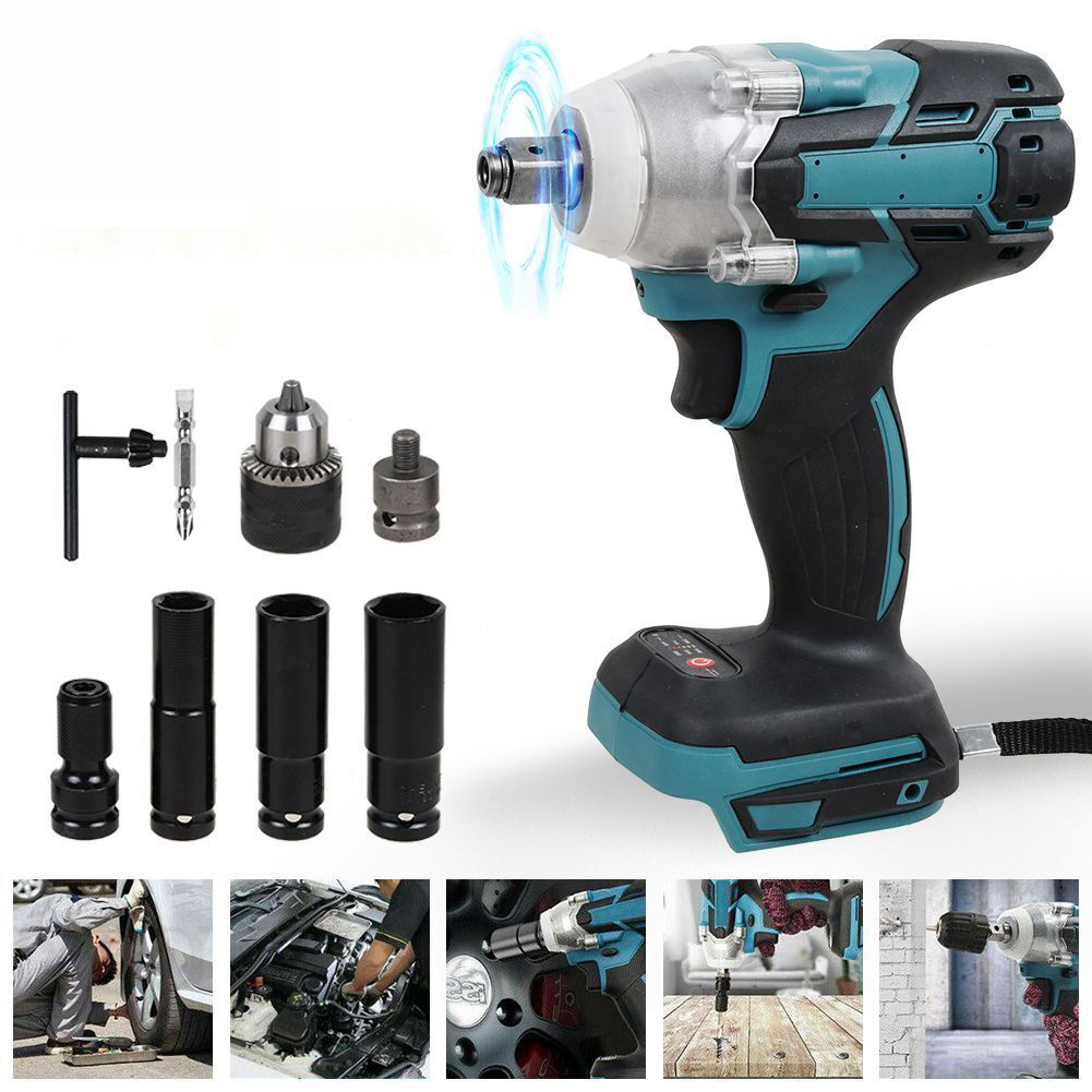 KLUCZ UDAROWY AKUMULATOROWY ZESTAW 1/2'' +NASADKI Pojemność akumulatora 0 Ah