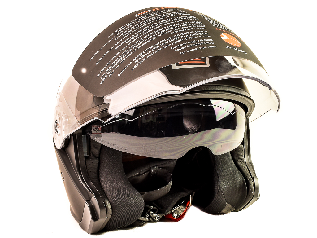 ORIGINE Kask WŁOSKI OTWART CZARNY MAT BLUETOOTH M Kolor czarny