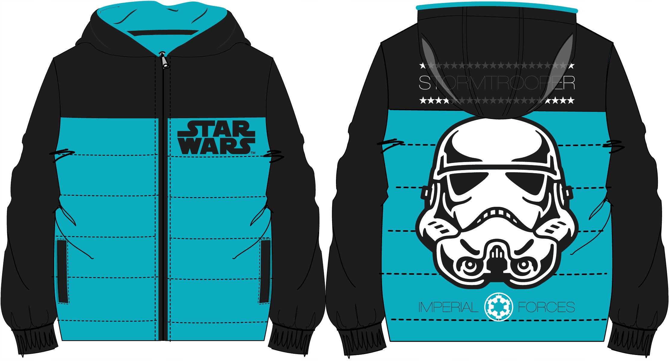 KURTKA CHŁOPIĘCA ZIMOWA STAR WARS - 122