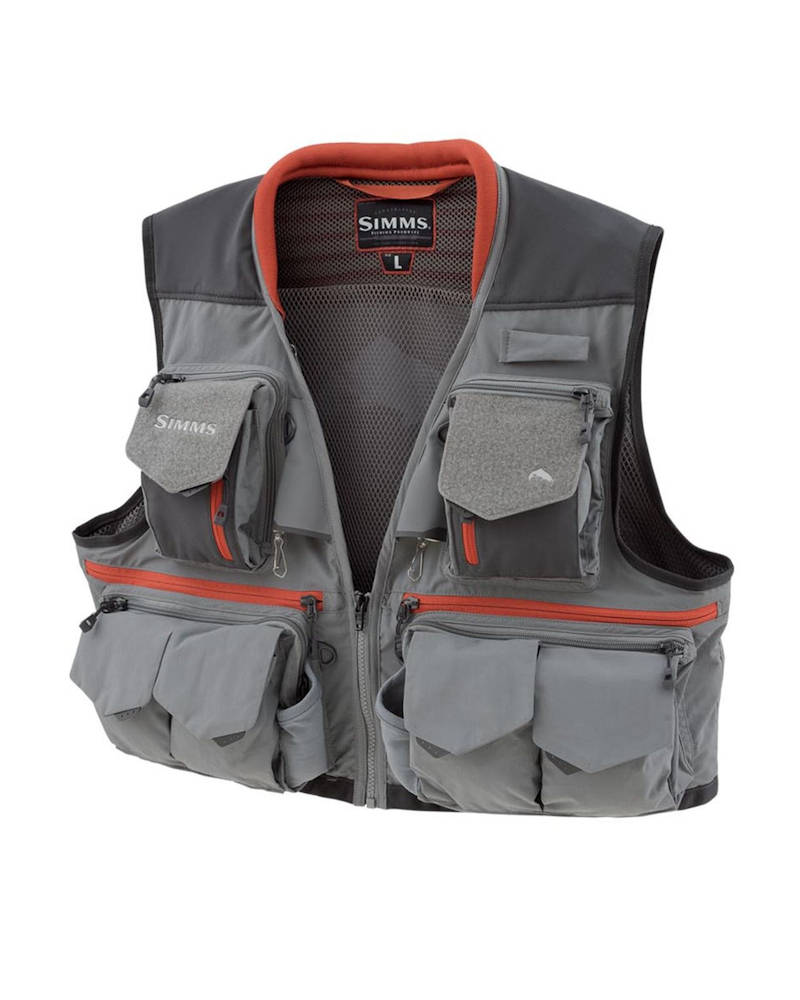 Kamizelka Muchowa Simms Guide Vest Steel M Klasa Premium Pojemna
