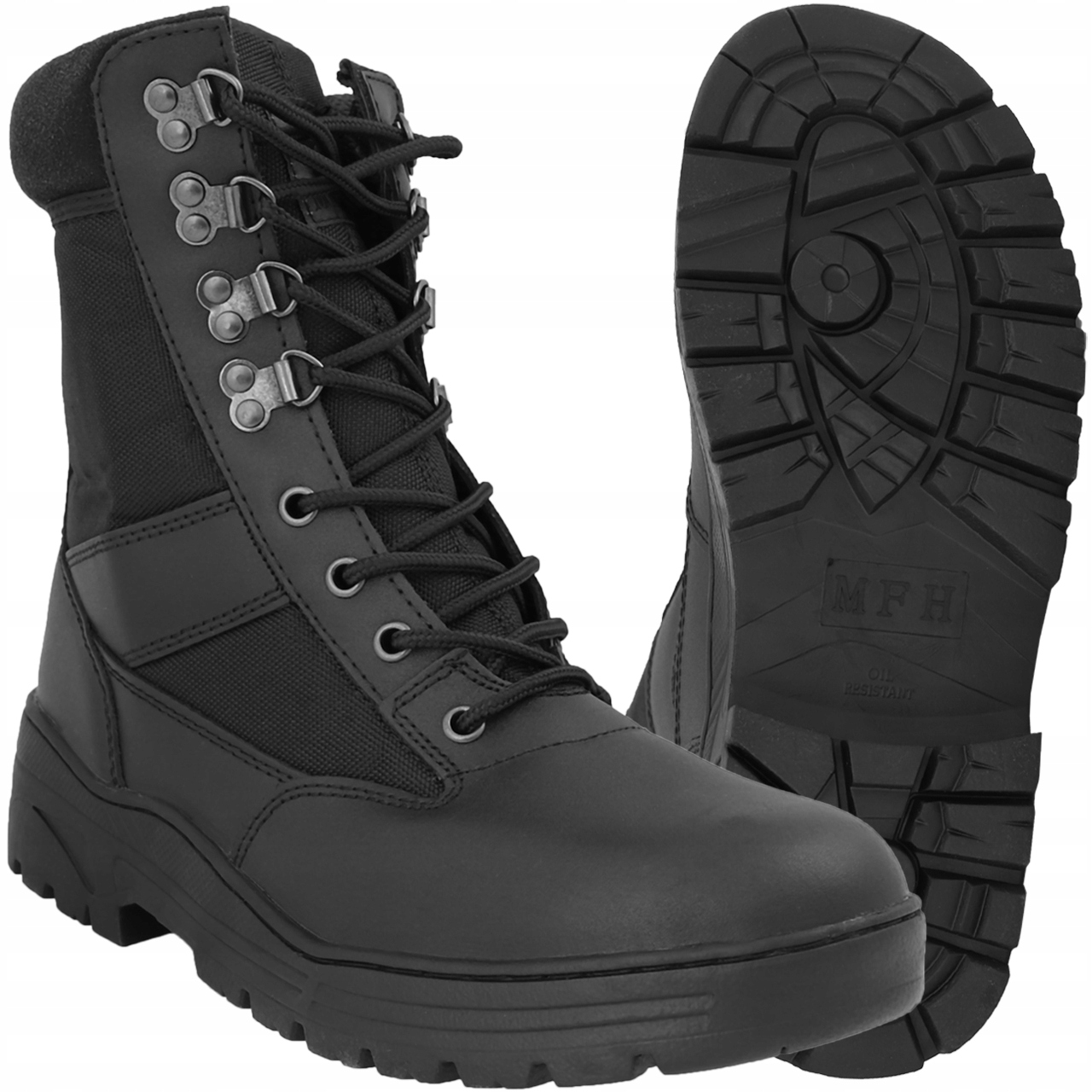 Vojenské Taktické Uniformované Boty Ochrana Mfh Security Odolné Černé 41