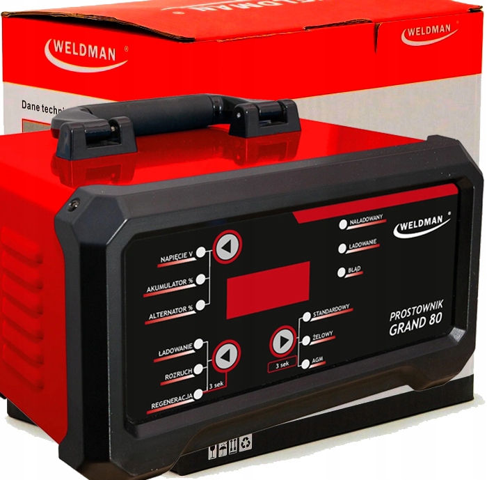 Chytrý usměrňovač se startem Weldman Grand 80 12/24V Wet/gel/agm/ca