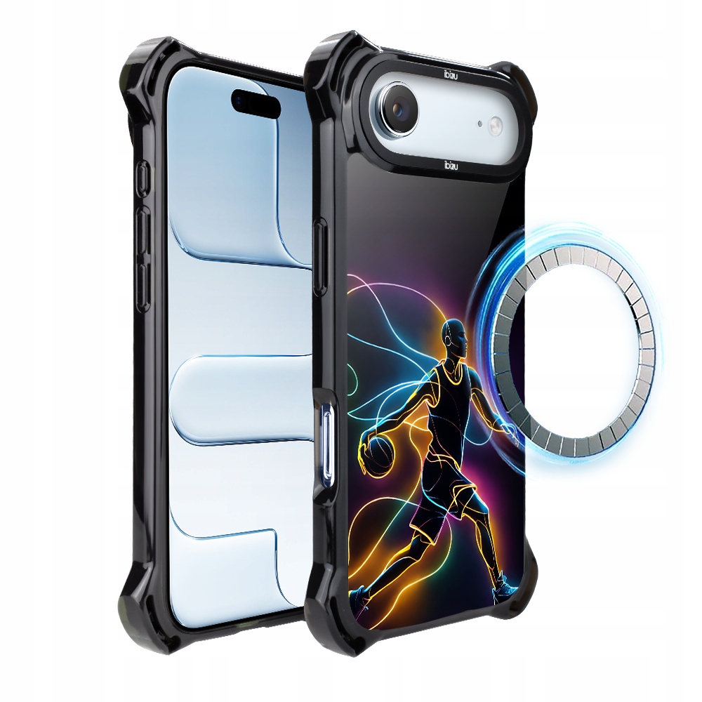 Pouzdro pro iPhone Air Ibizu DropGuard Ultra s MagSafe, Duch basketbalu