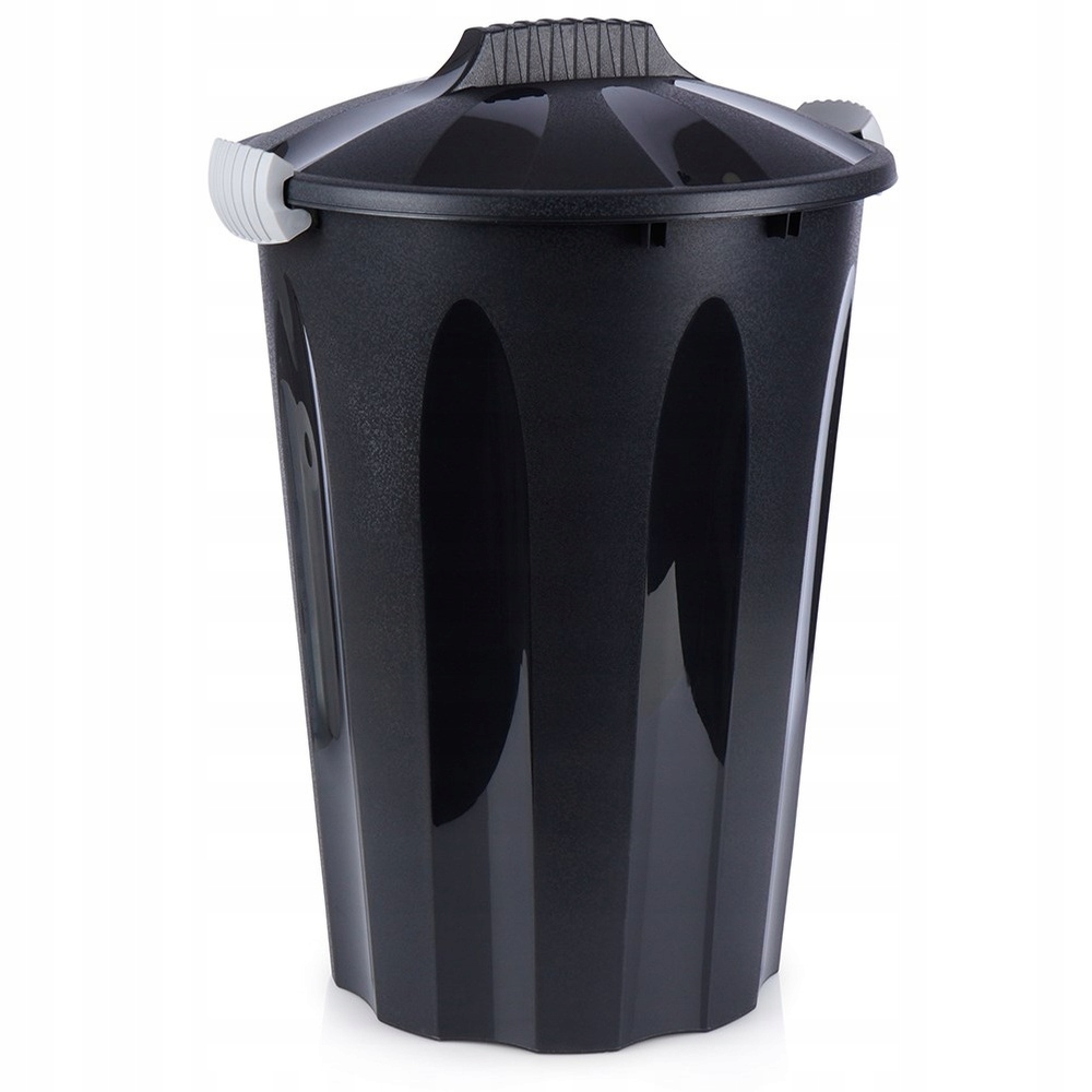 Odpadkový koš plastový, černý, 40 l