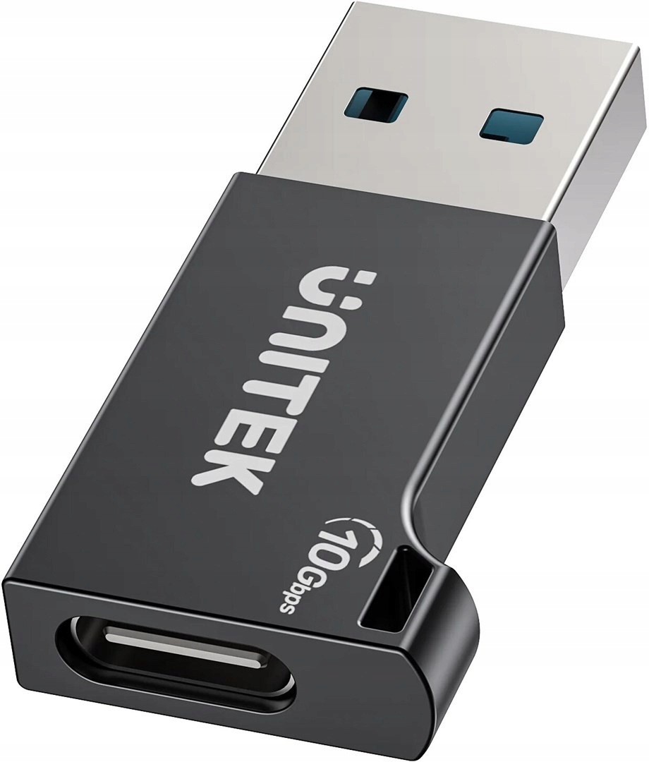 Unitek Adapter Usb-a Usb-c 10 Gbps M/f Czarny