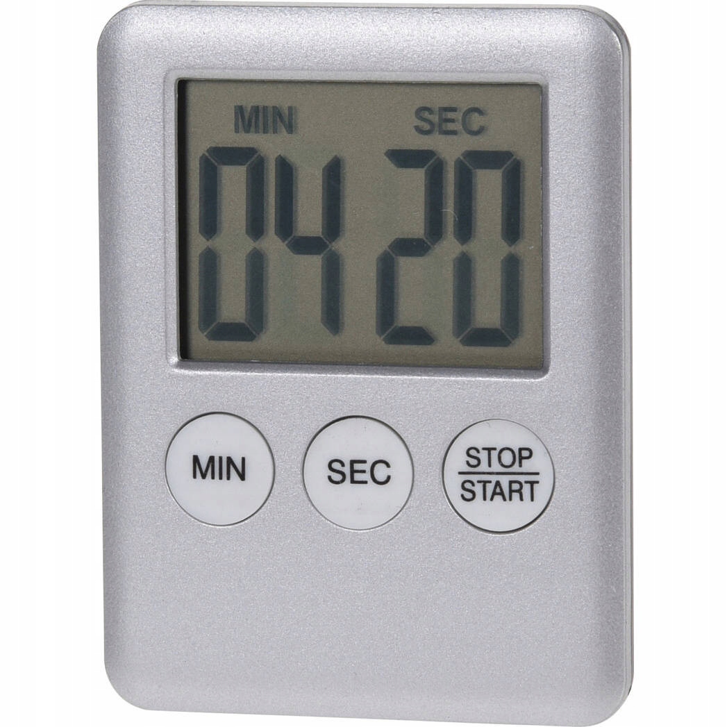 

Minutnik Kuchenny timer czasomierz srebrny 5,5x1x7
