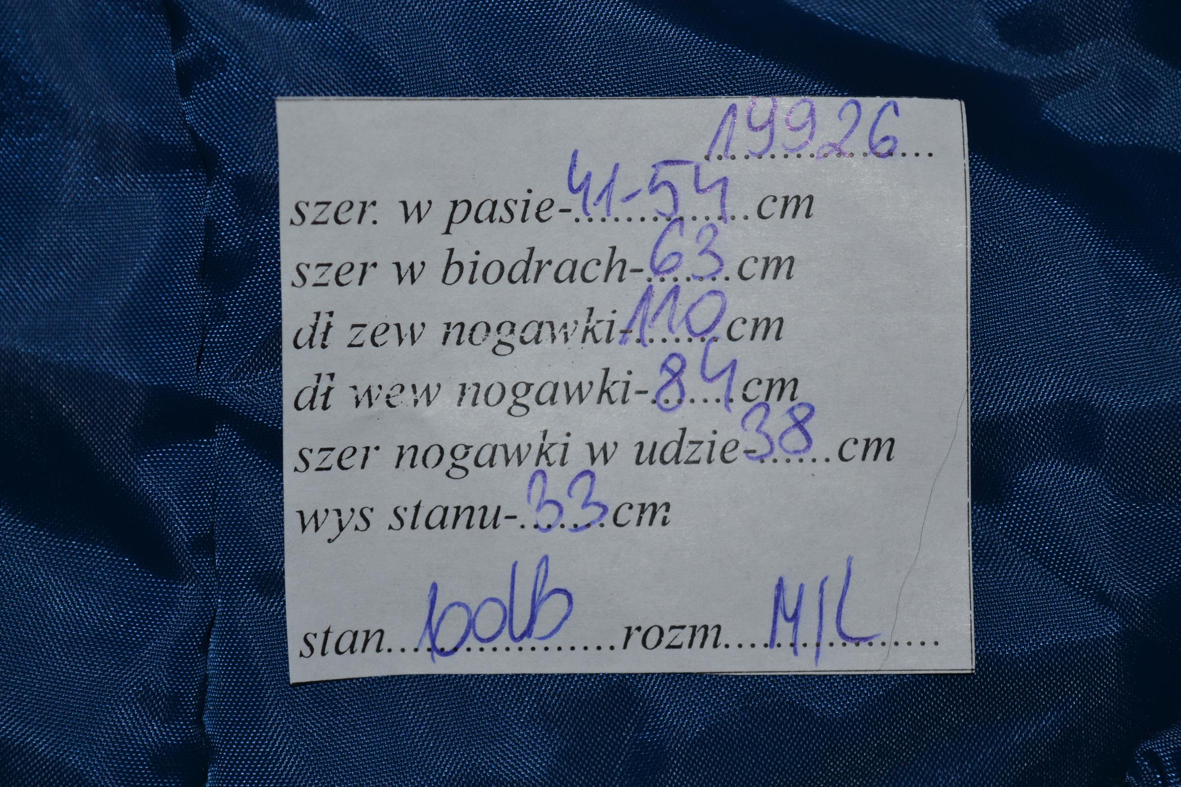 MĘSKIE SPODNIE ZIMOWE OCIEPLANE M L Kod producenta 19926